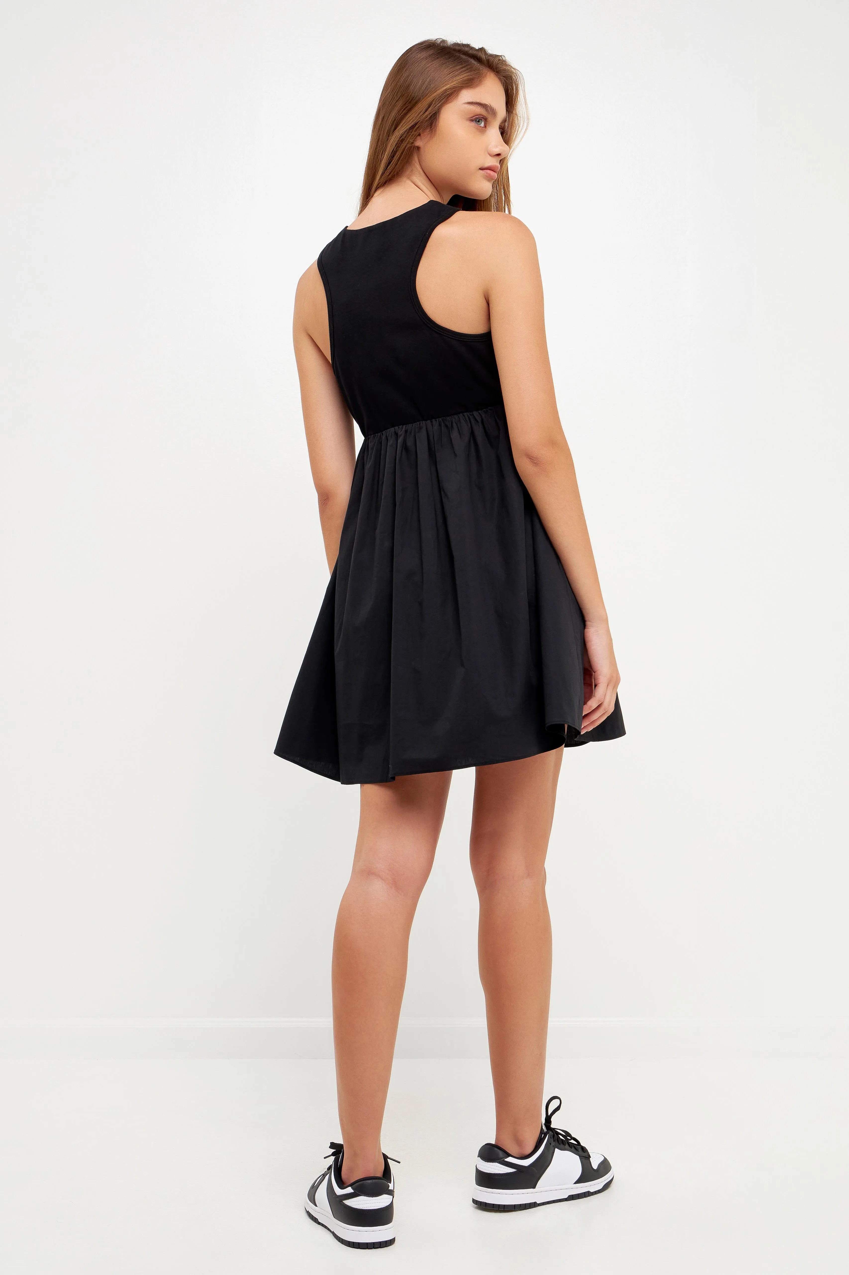 Mixed Media Racerback Voluminous Mini