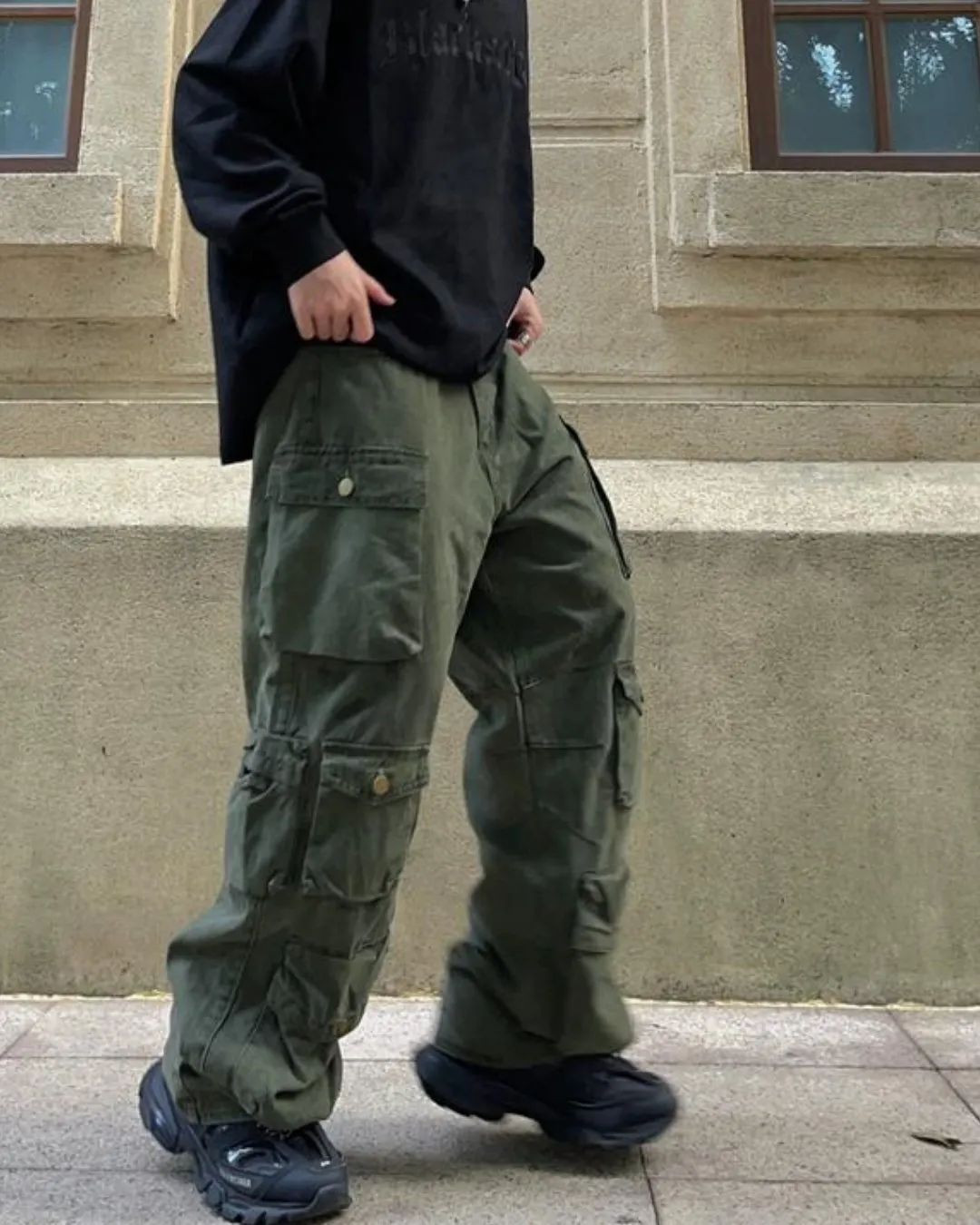 Multi-Pocket Over Cargo Pants FTG0005