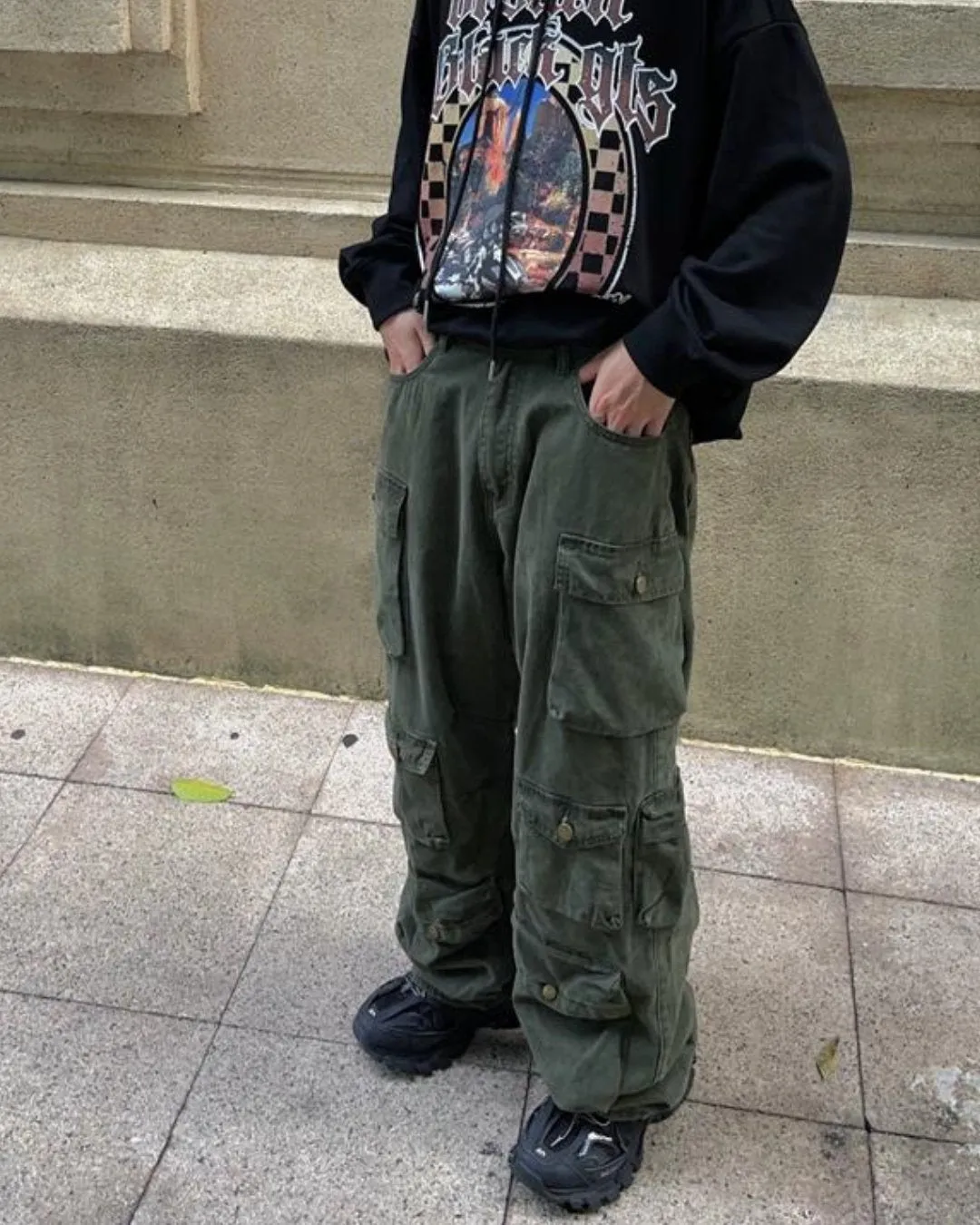 Multi-Pocket Over Cargo Pants FTG0005