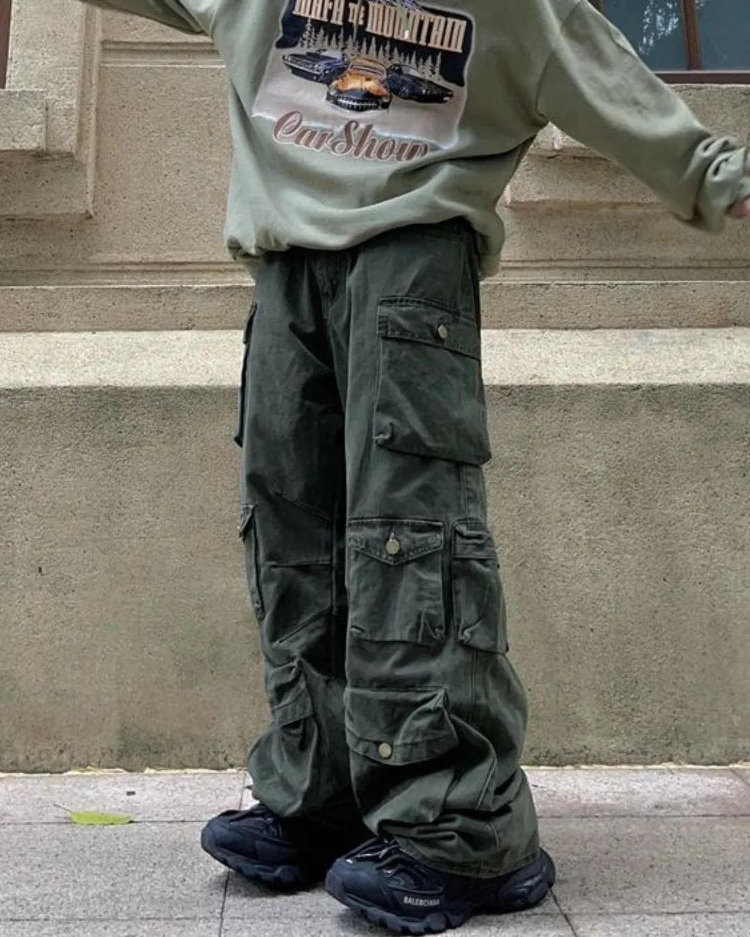 Multi-Pocket Over Cargo Pants FTG0005