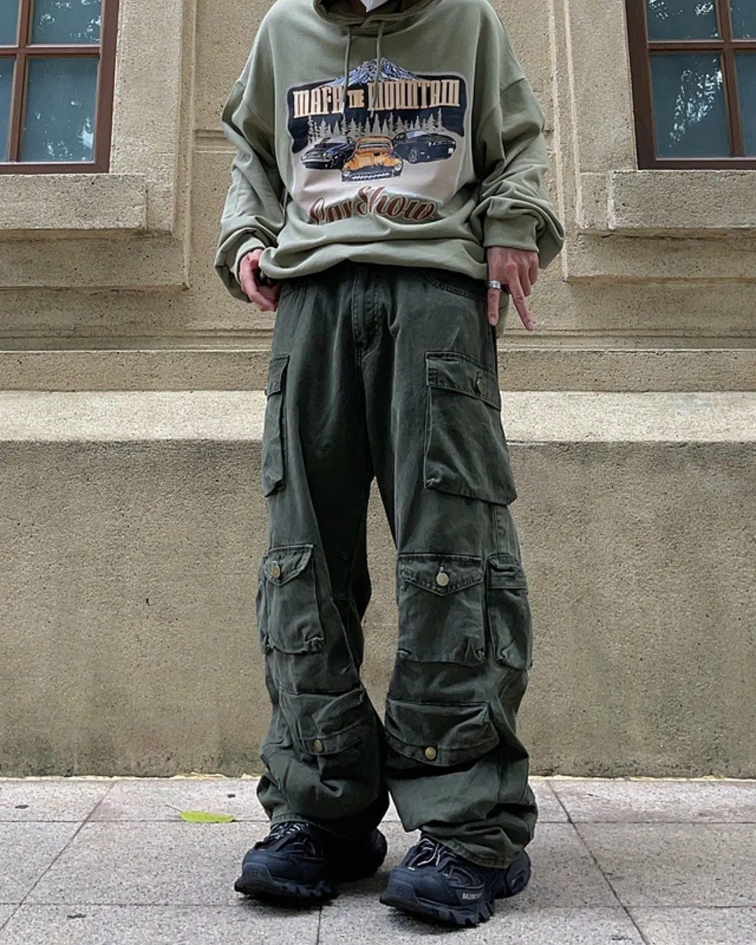Multi-Pocket Over Cargo Pants FTG0005