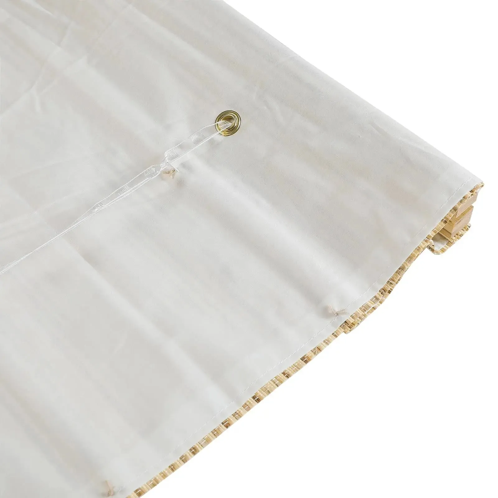 Natural Ramie Bamboo Woven Shade - Beige Brown