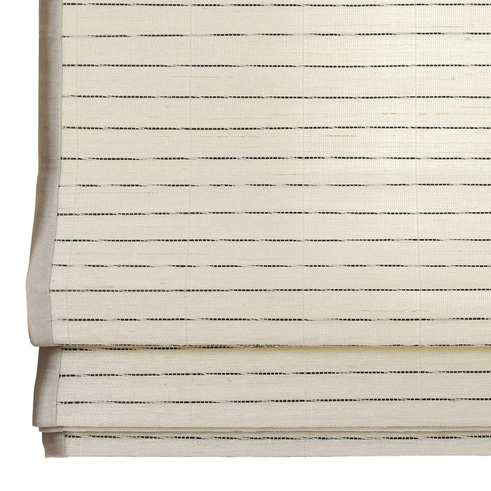 Natural Ramie Bamboo Woven Shade - Beige White