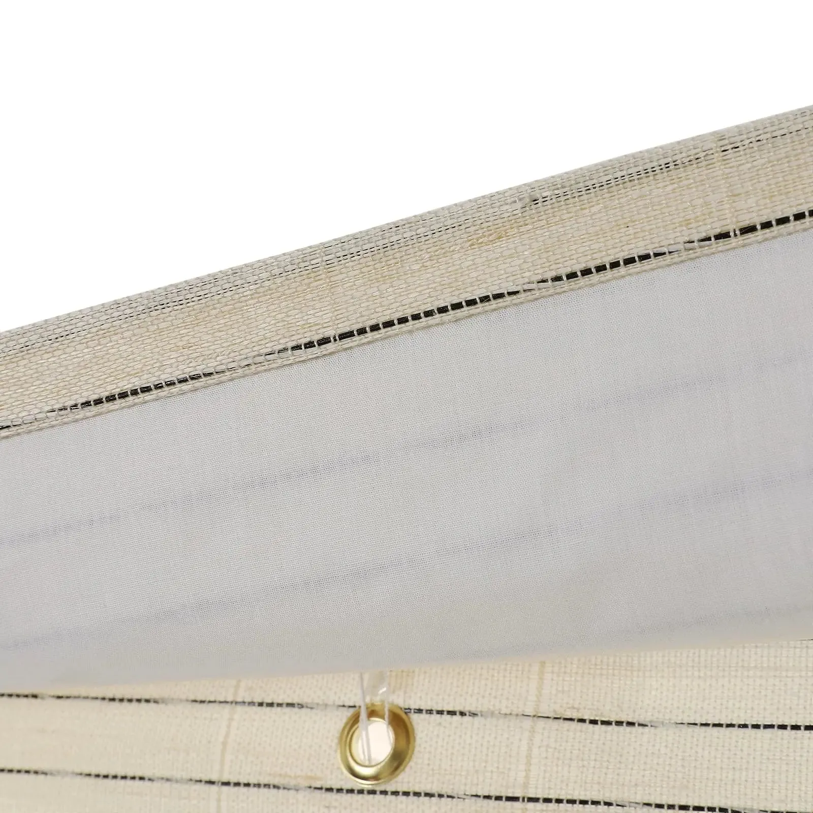 Natural Ramie Bamboo Woven Shade - Beige White