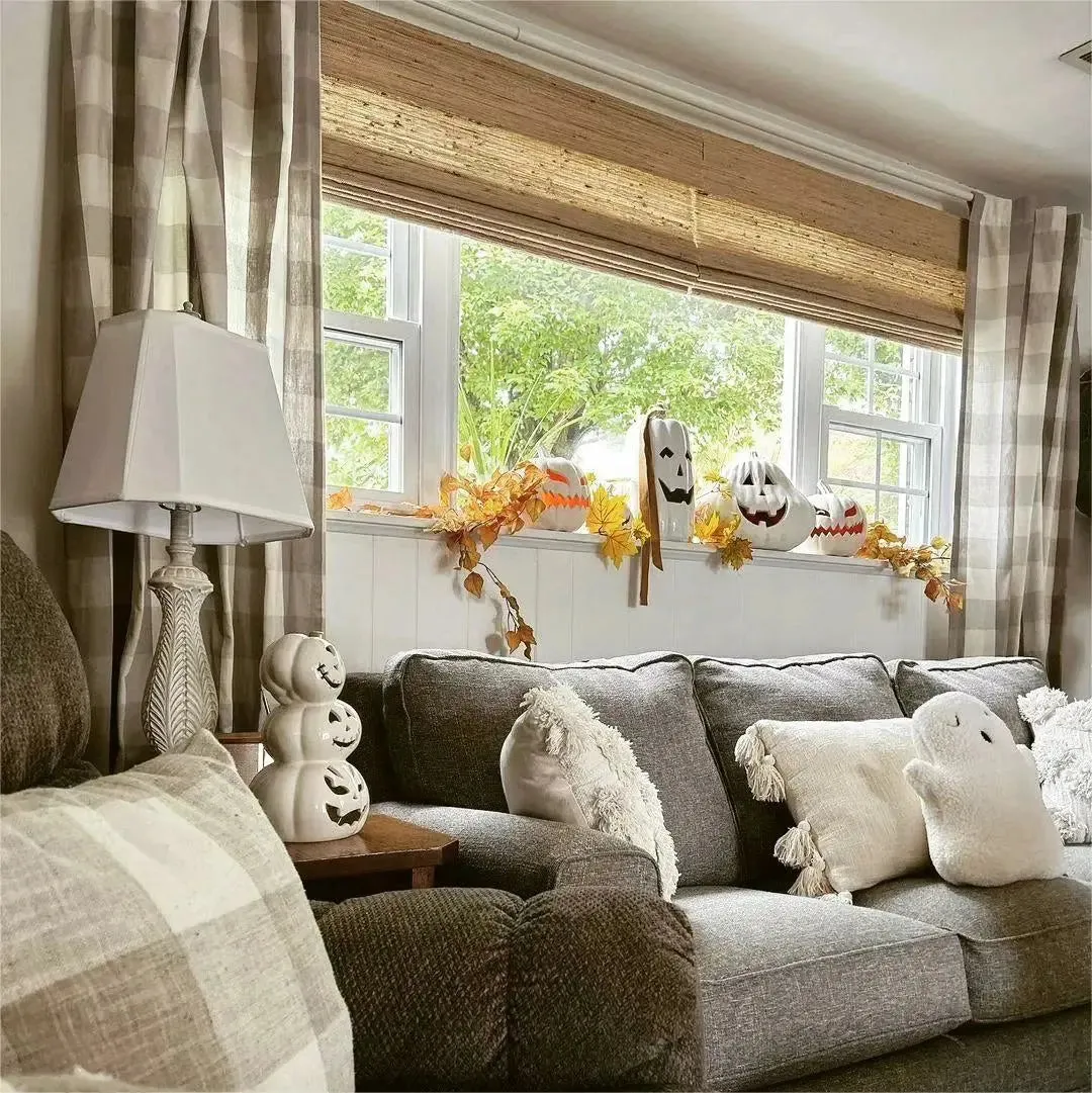 Natural Ramie Bamboo Woven Shade - Beige