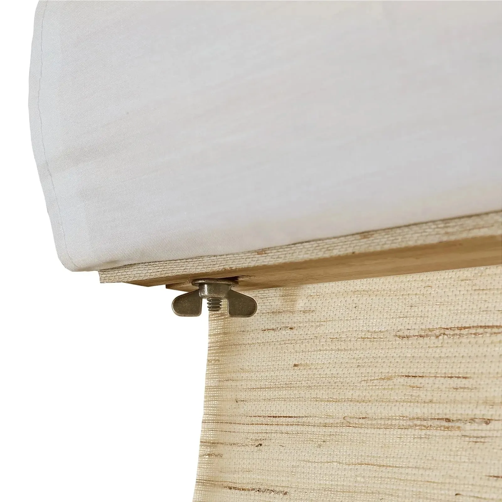 Natural Ramie Bamboo Woven Shade - Cashew