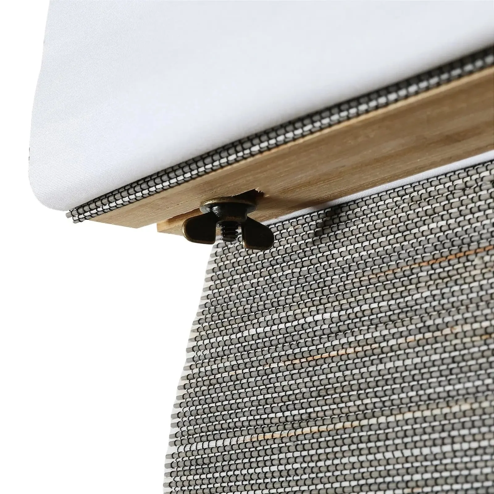 Natural Ramie Bamboo Woven Shade - Grey
