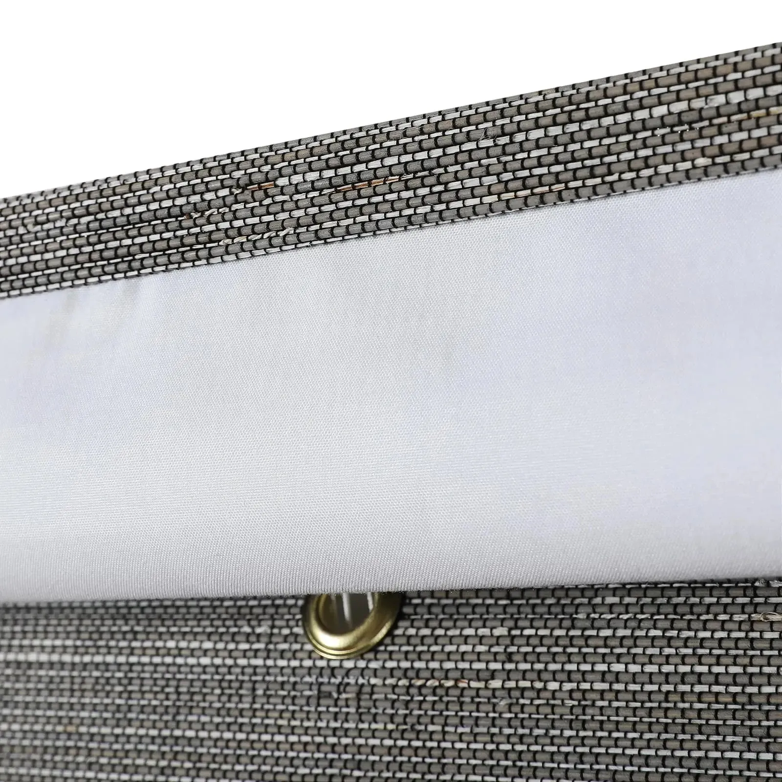 Natural Ramie Bamboo Woven Shade - Grey