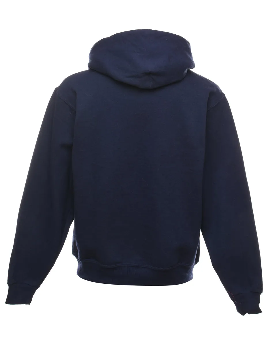 Navy Hooded Sweatshirt - S