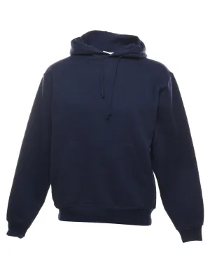 Navy Hooded Sweatshirt - S