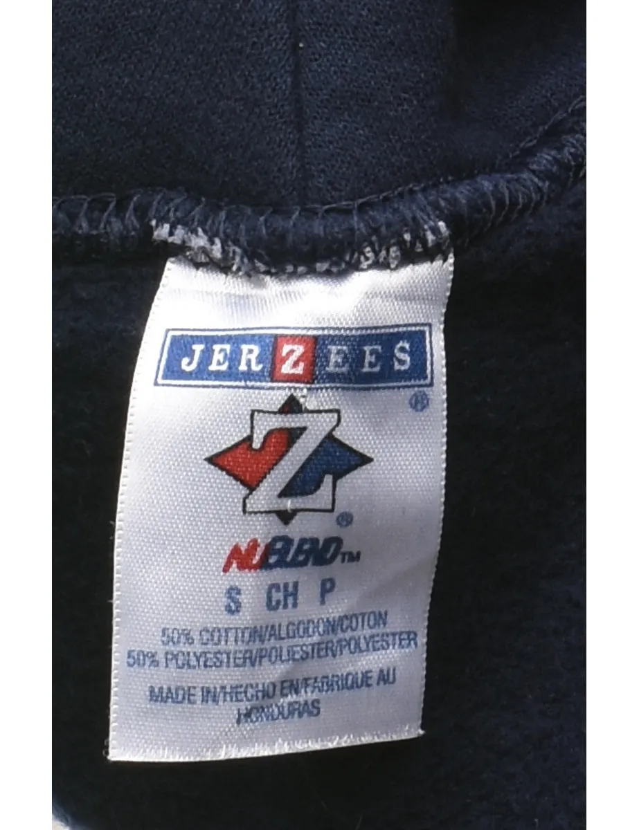 Navy Hooded Sweatshirt - S