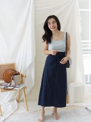 NAVY KNOT SKIRT