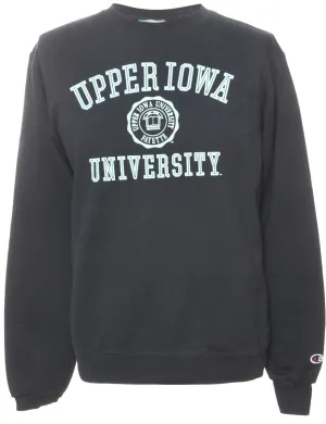 Navy Printed Sweatshirt - L