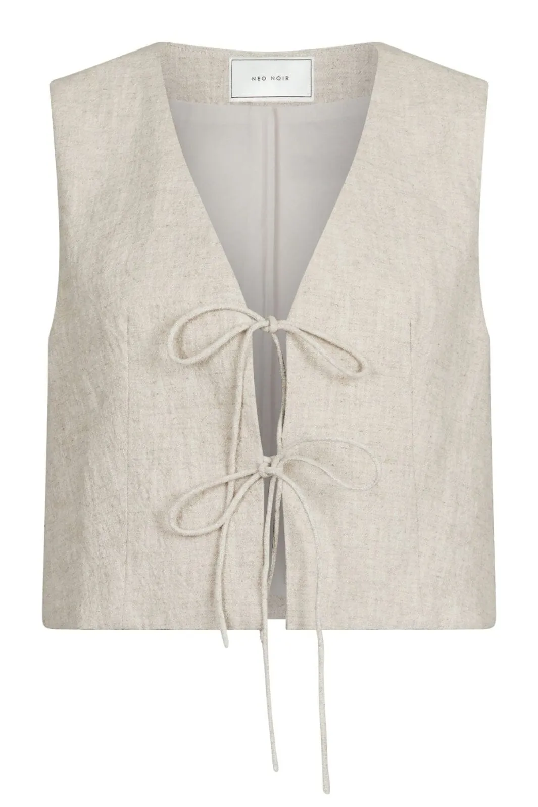 Neo Noir - Varsa Ramie Waistcoat - Natural