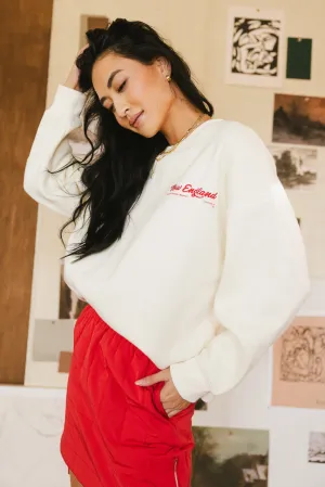 New England Embroidered Sweatshirt