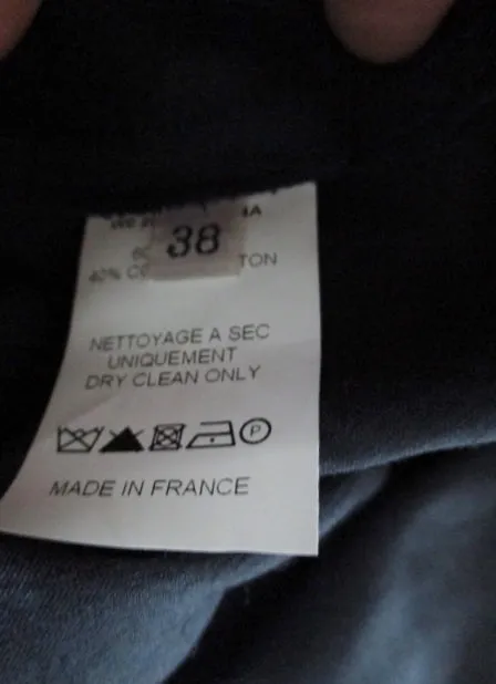 New LANVIN Ete 2010 Ruched Sleeveless Dress 38 6 NAVY BLUE