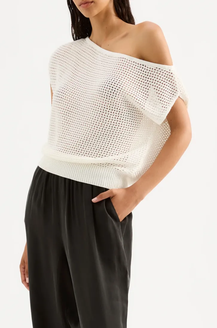 Nude Lucy - Sawyer Crochet Top (Salt)