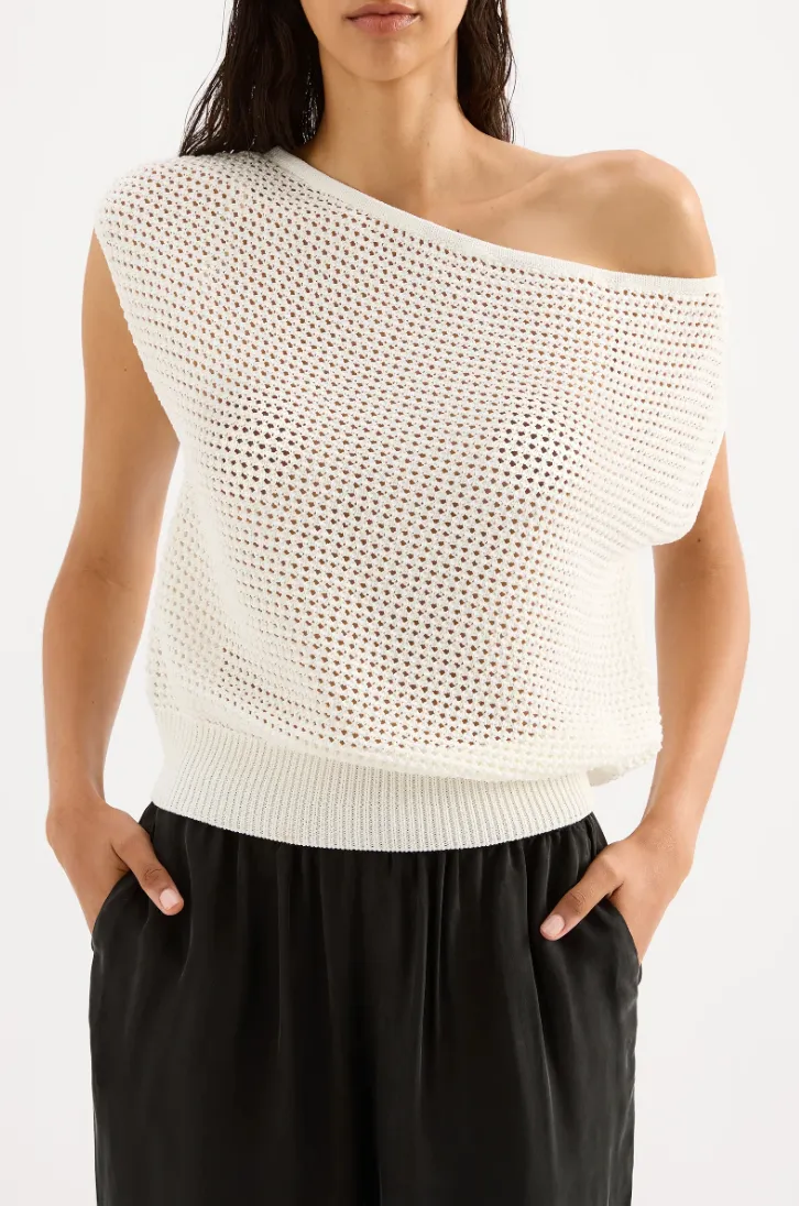 Nude Lucy - Sawyer Crochet Top (Salt)
