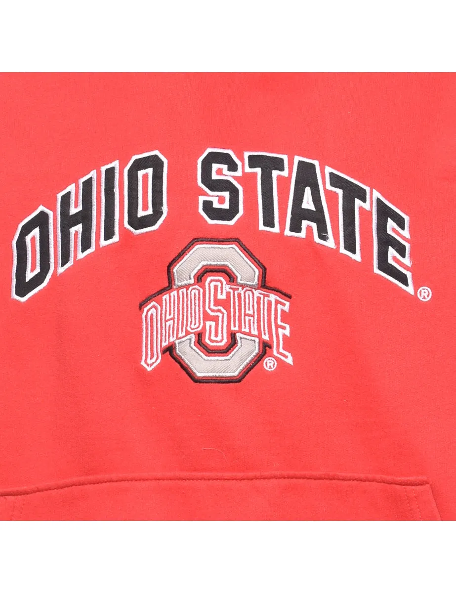 Ohio State Red Embroidered Sweatshirt - M