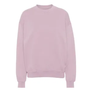 Organic Oversized Crew - faded pink