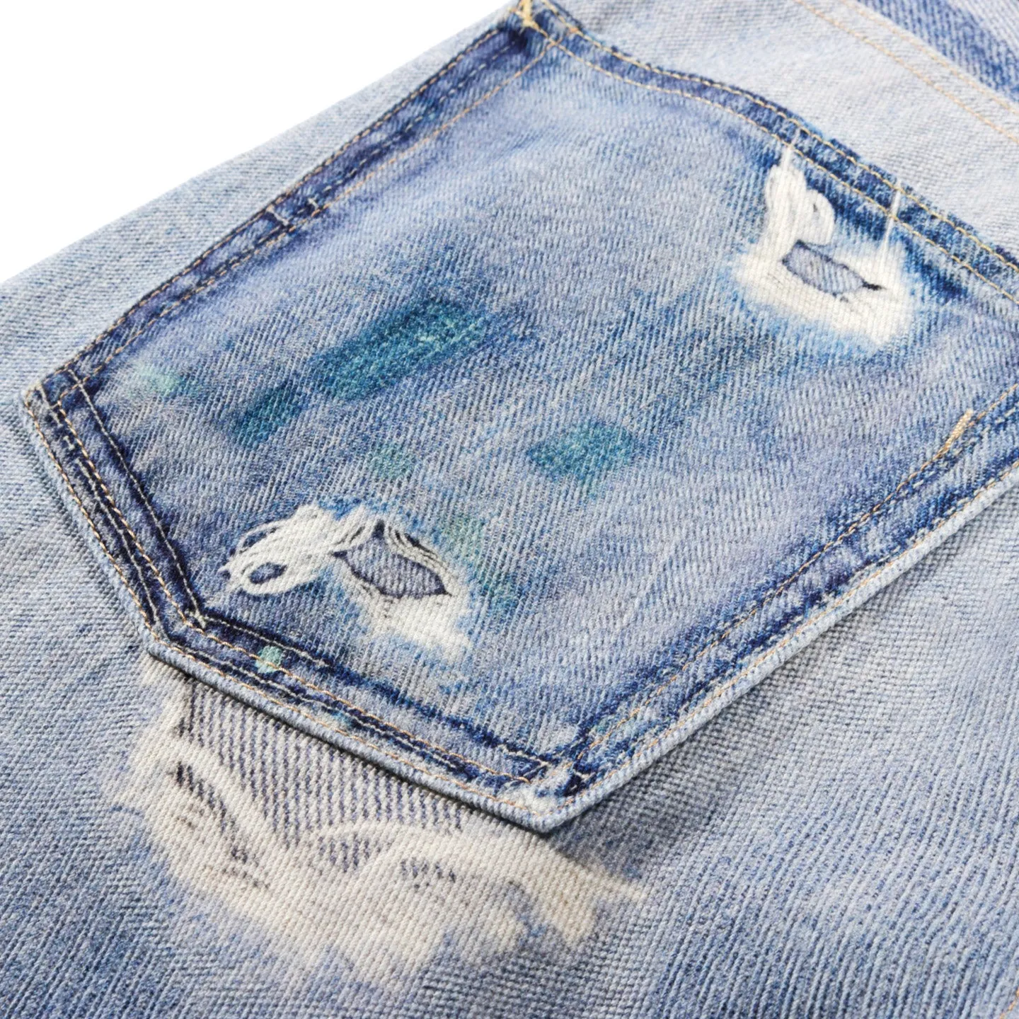 OUR LEGACY THIRD CUT DIGITAL DENIM PRINT