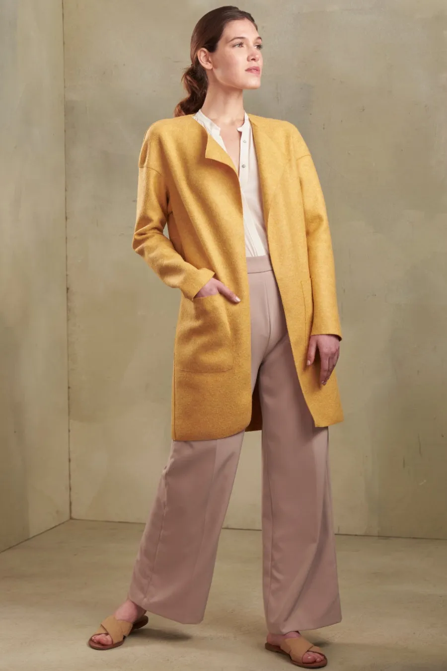 Overall Coat Alpaca & Wool Color Narciso