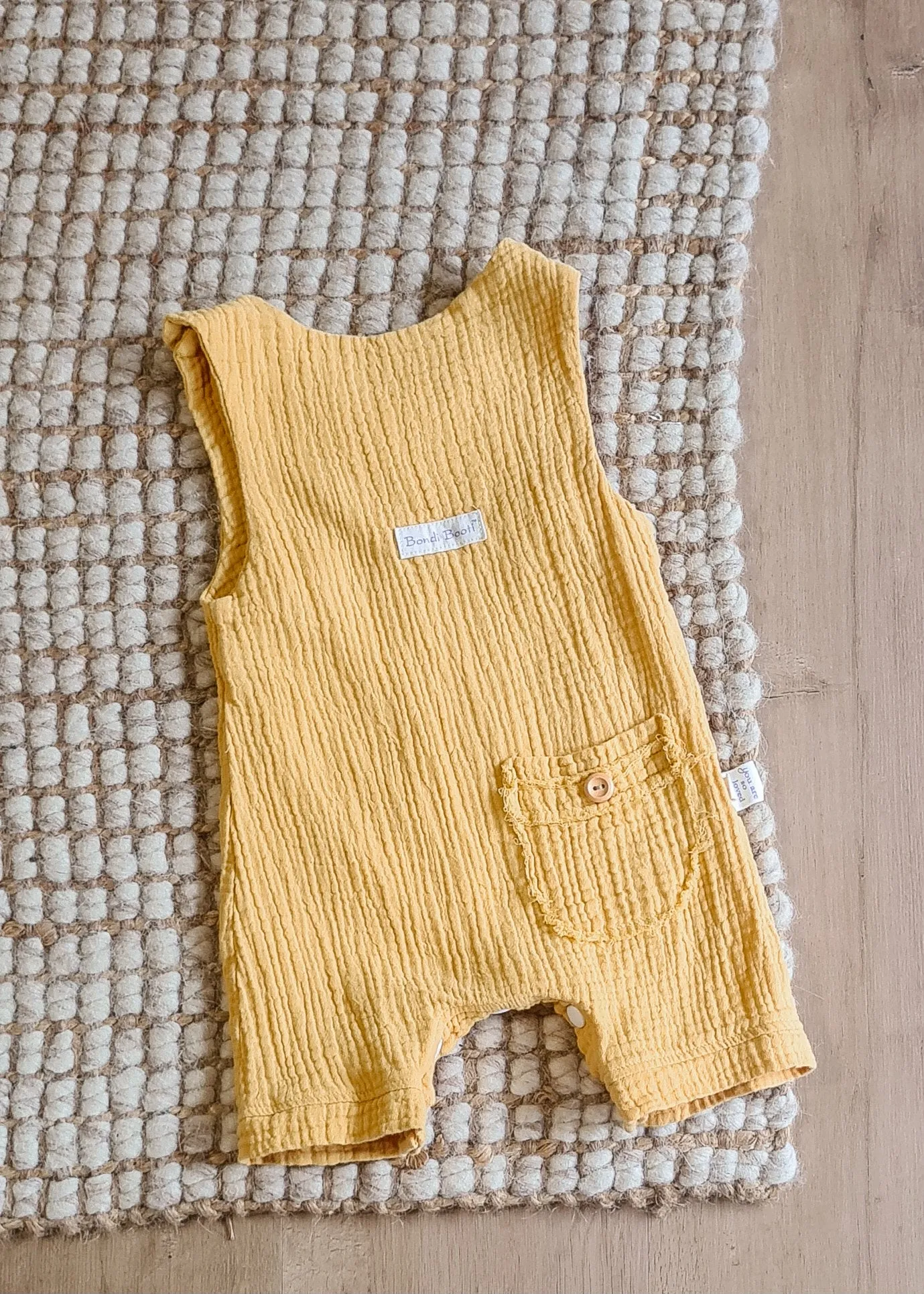 Overall Onesie - Mustard