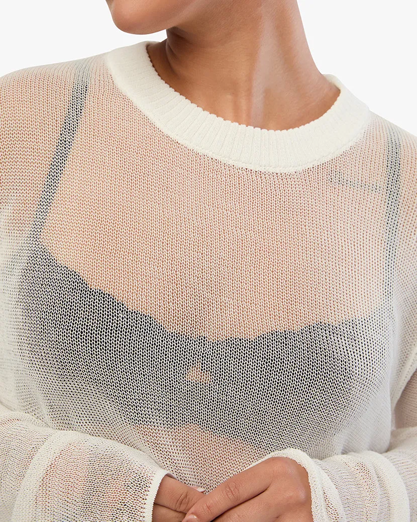 Oversized Knit Crew Top