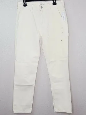 PacSun L.A. Women's Cream High Rise Straight Leg Carpenter Jeans Size 31