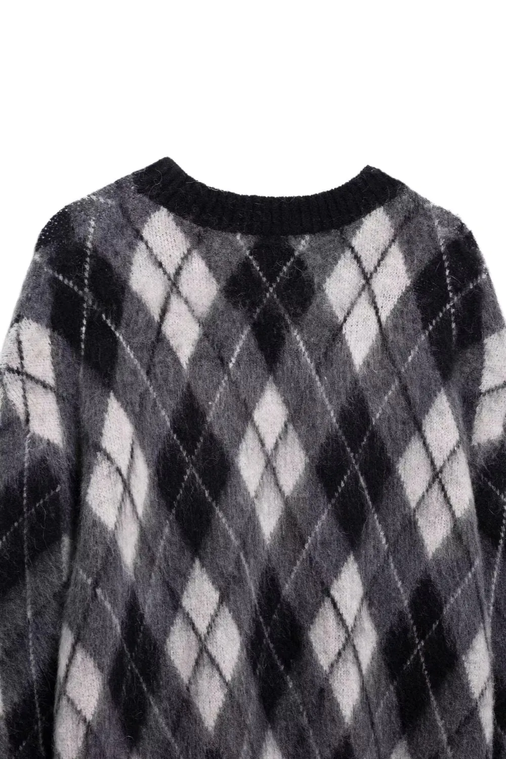 'Paige ' Diamond Pattern Knitted Sweater