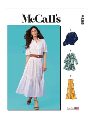 Pattern - Mccall's - M8285 - Misses’ Top and Dresses