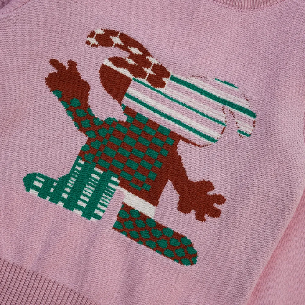 Patterned Sweater For Girls 7271