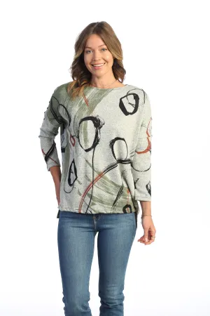 Pearls French Brushed Knit Top