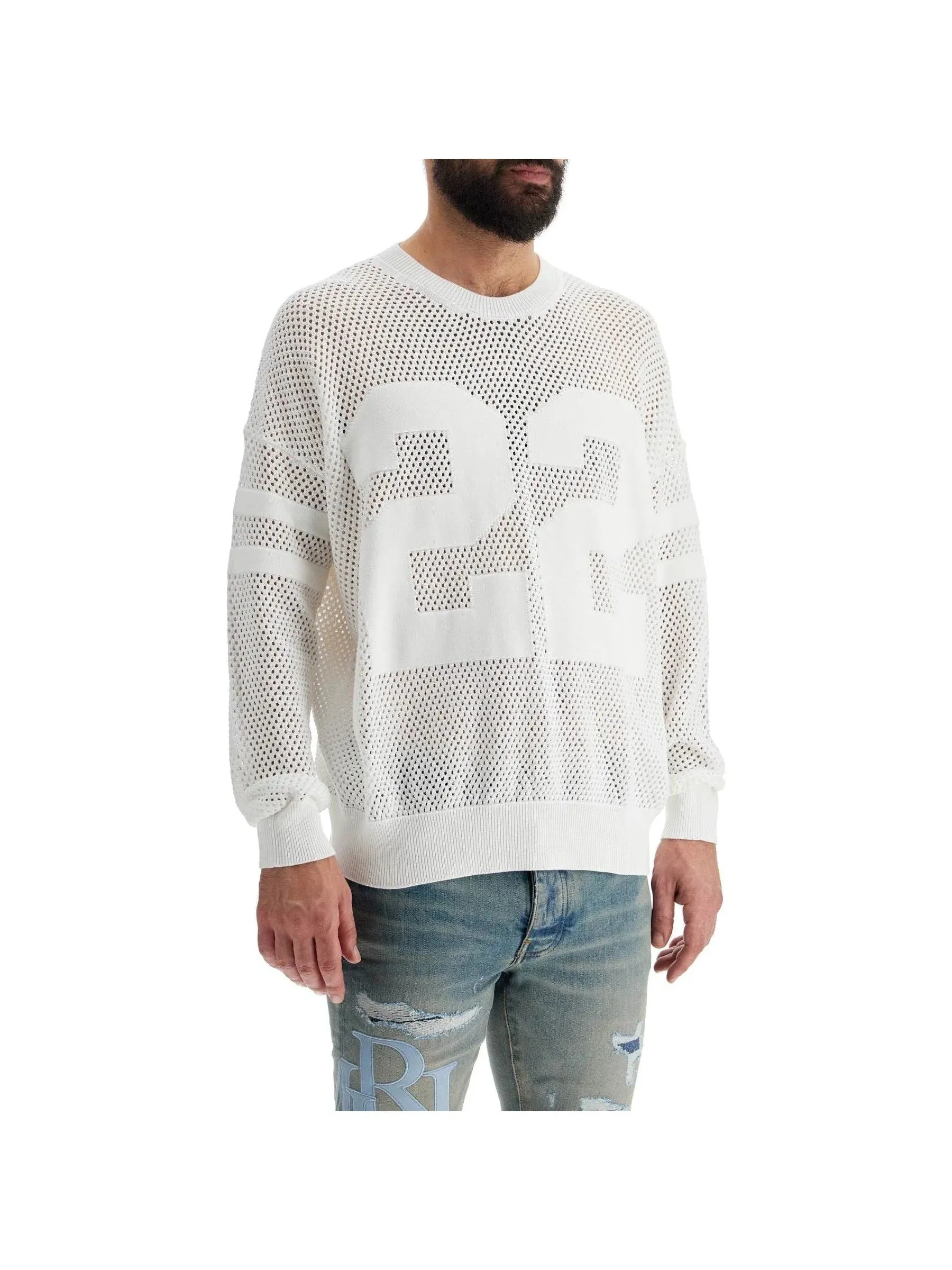 Perforated Knit Top