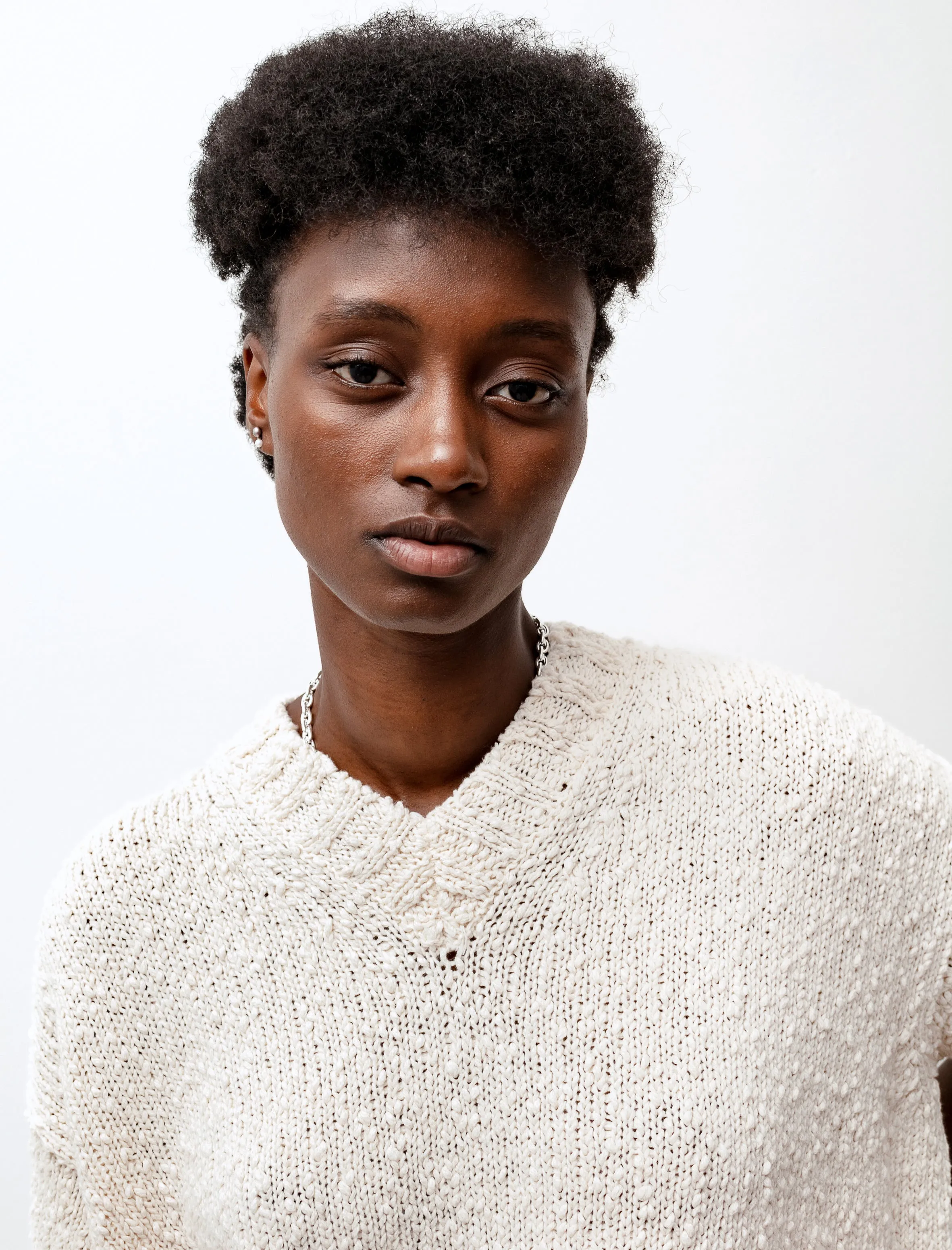 Petalo Knit Top Chalk