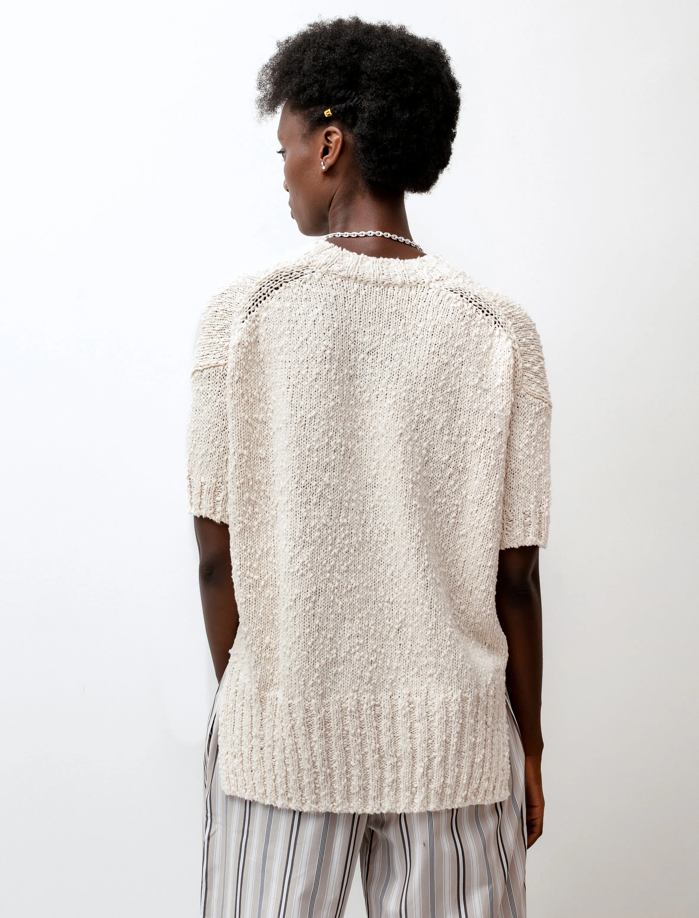 Petalo Knit Top Chalk
