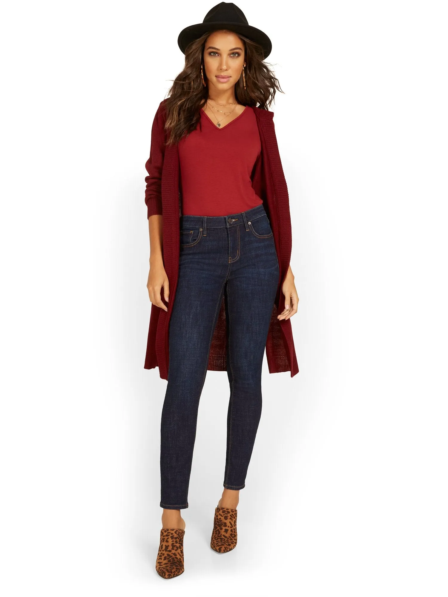 Petite Lexi Mid-Rise Super-Skinny Jeans
