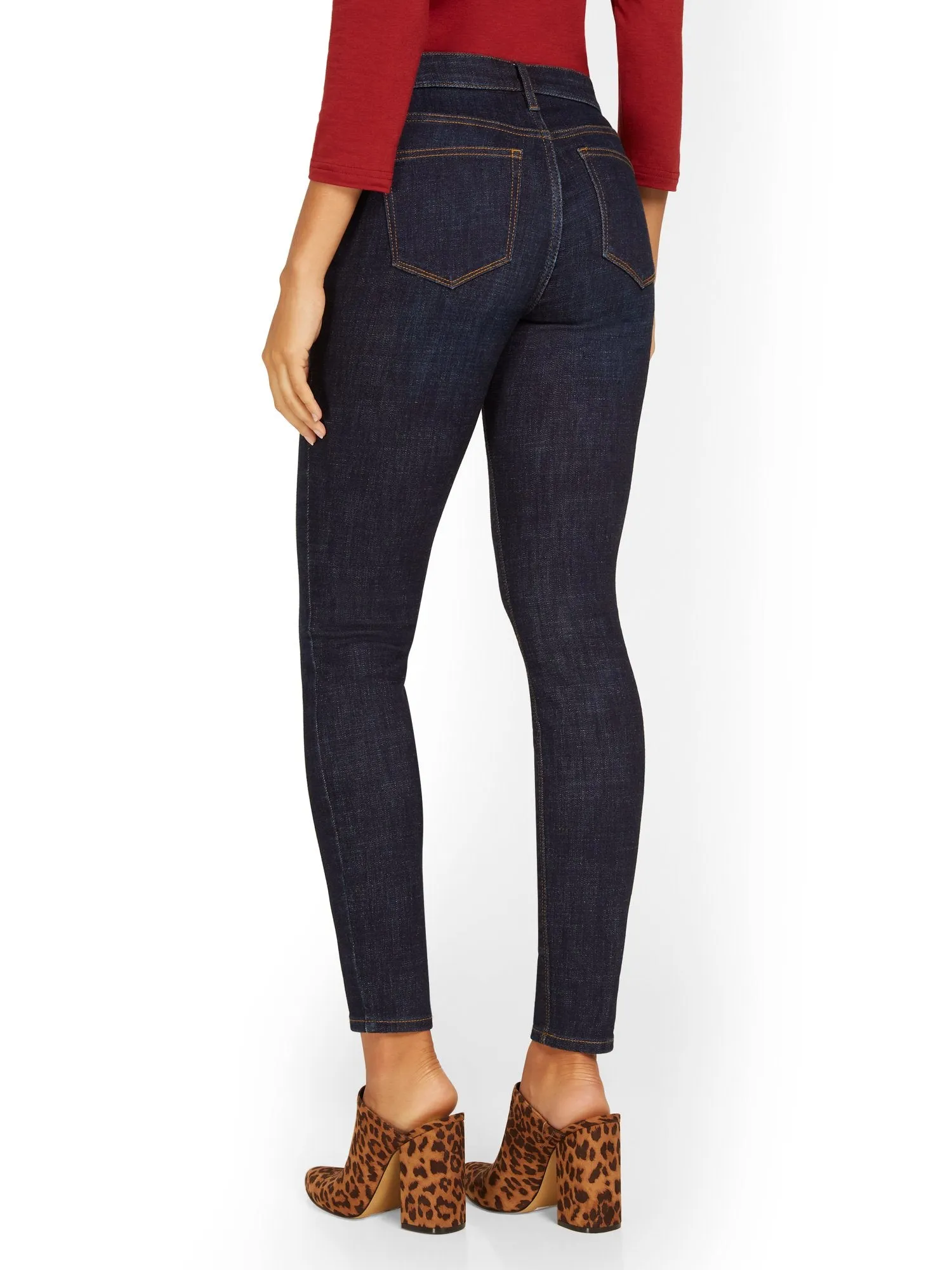 Petite Lexi Mid-Rise Super-Skinny Jeans