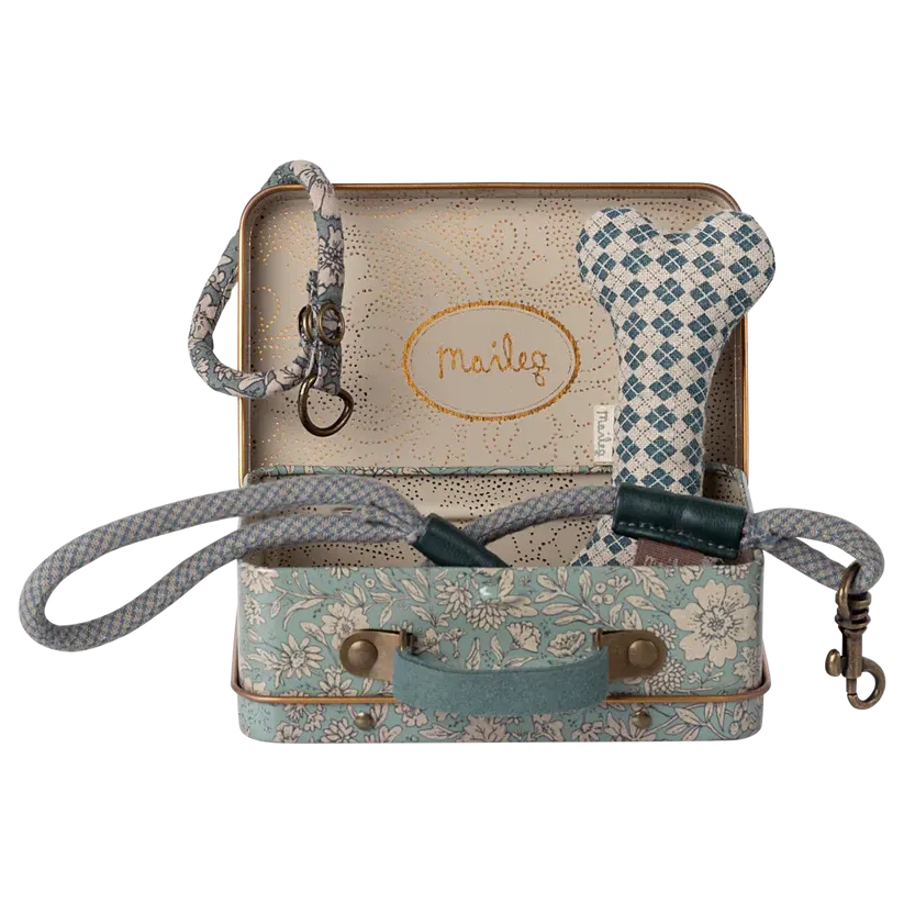 Pre Order Maileg puppy supply, accessories - blue
