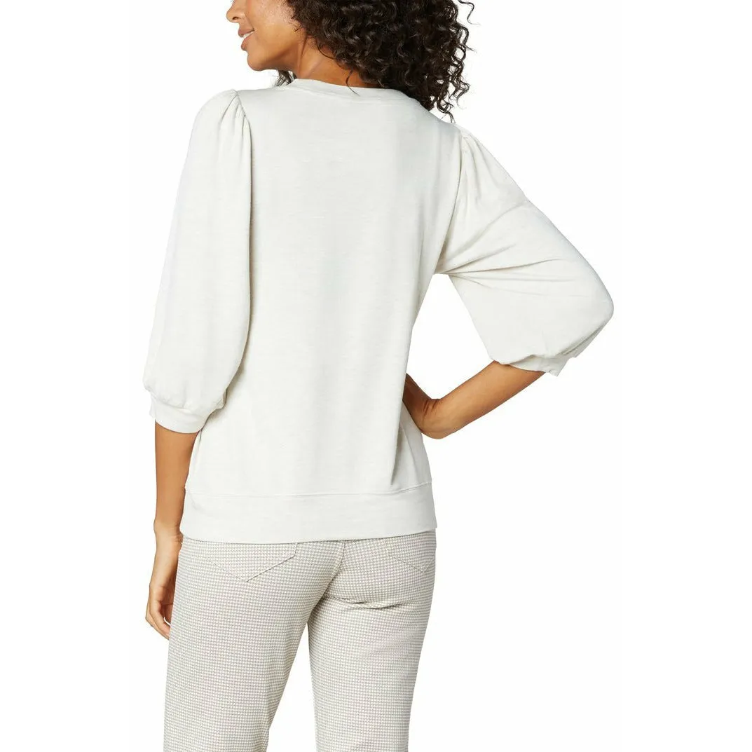 Puffed Sleeve Knit Top