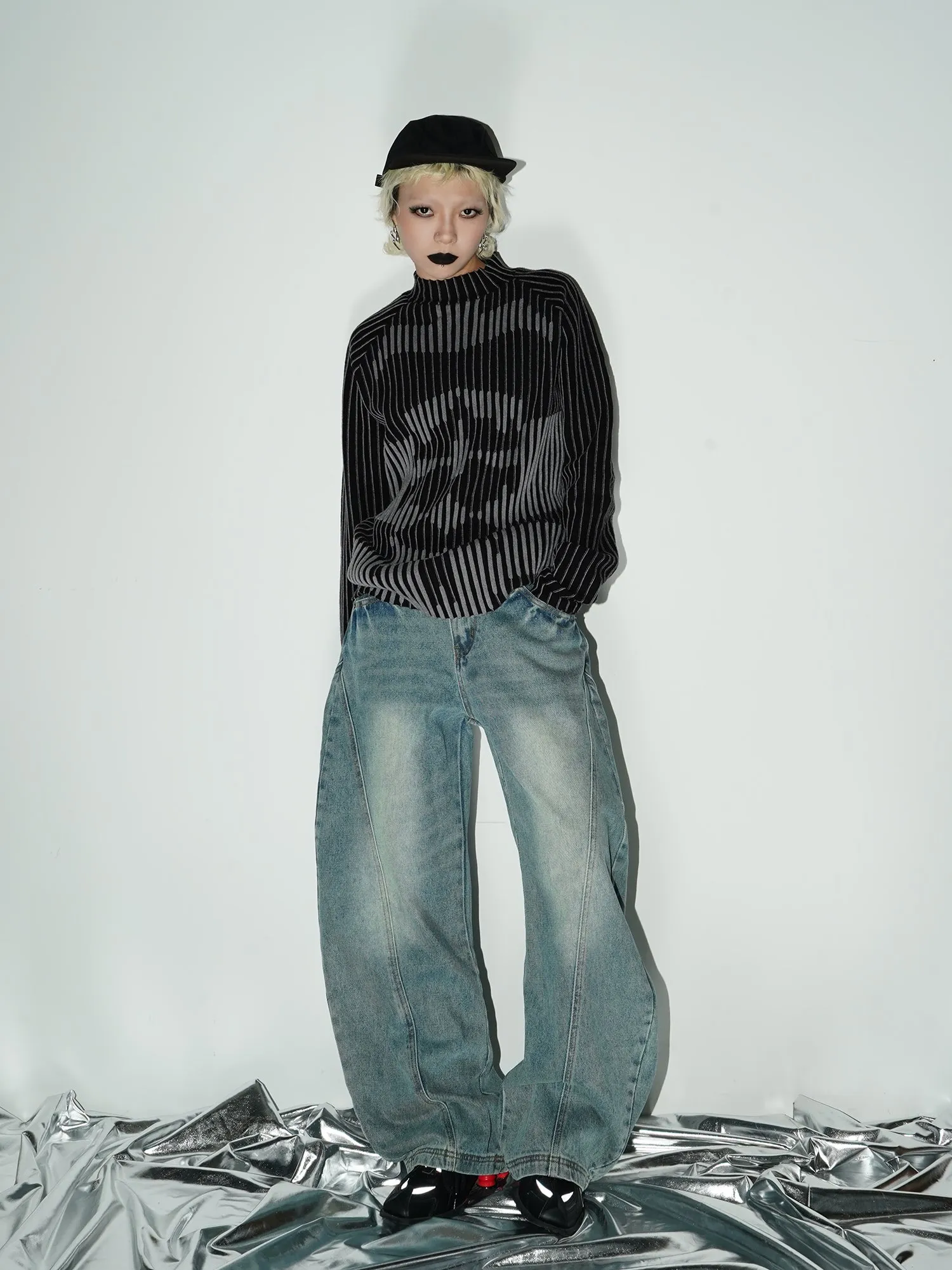 QS126B design knit top