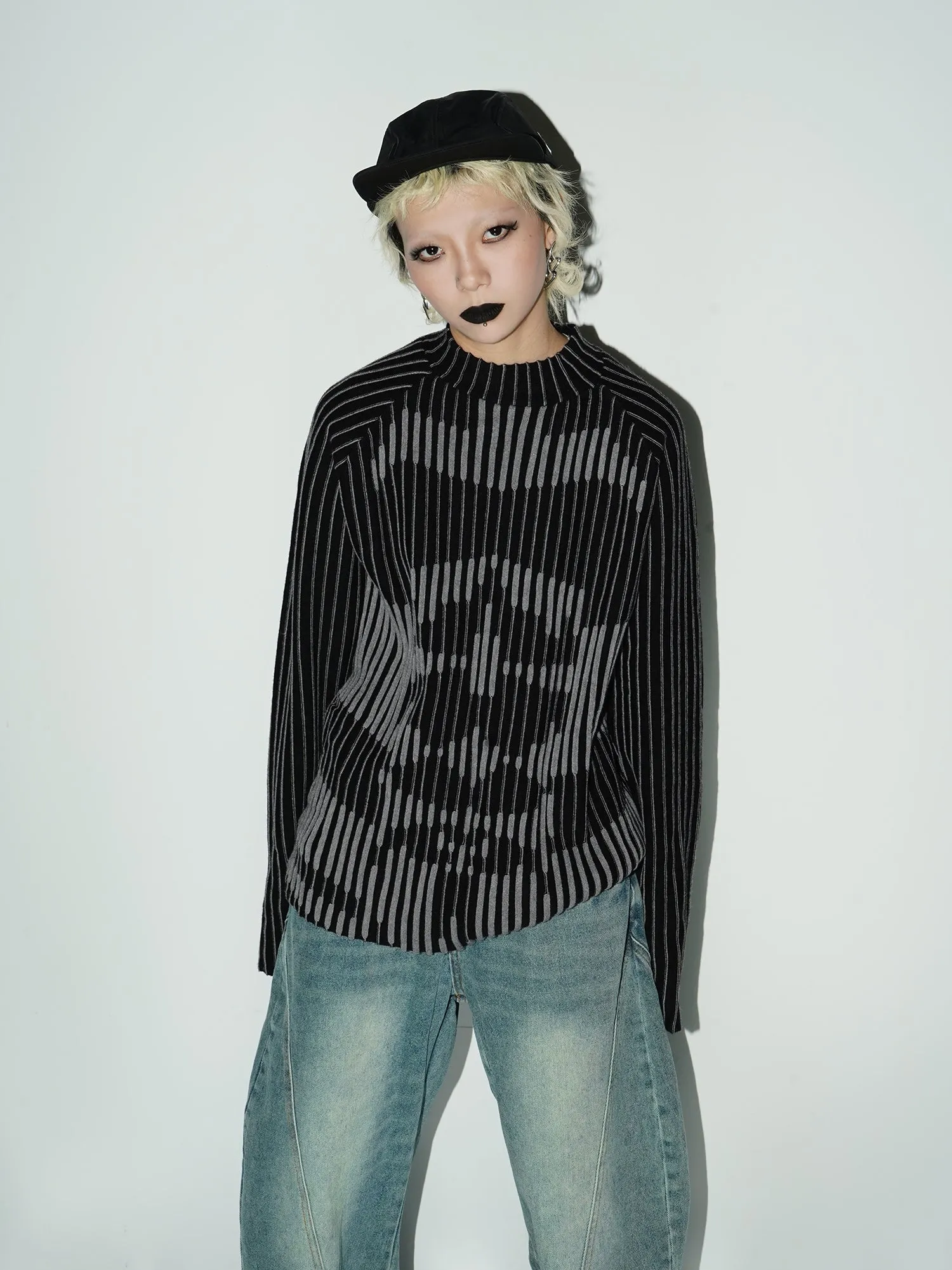 QS126B design knit top