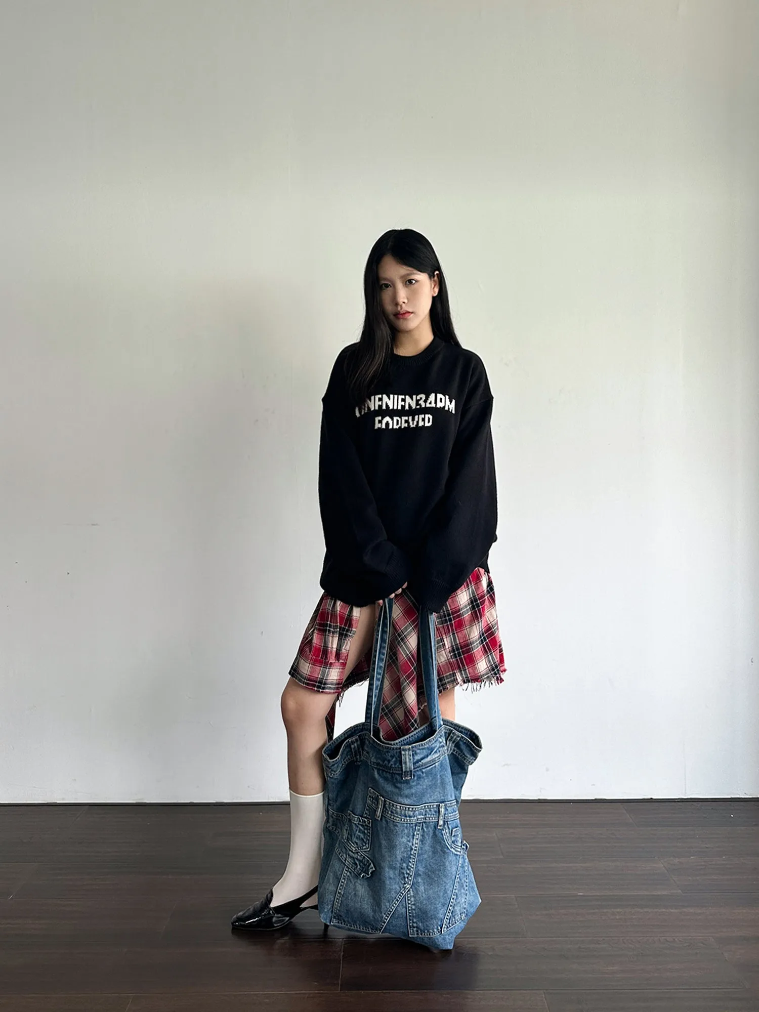QS953A loose knit top