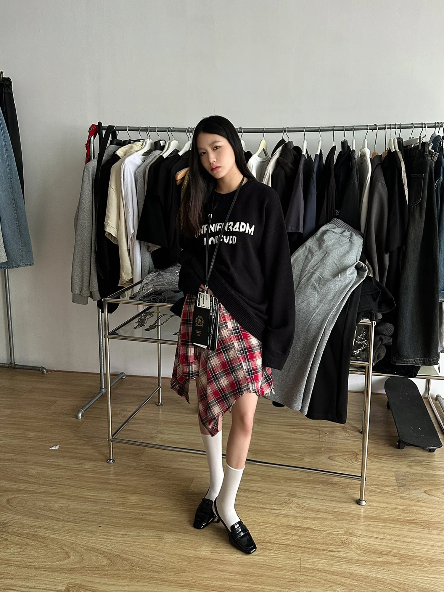 QS953A loose knit top
