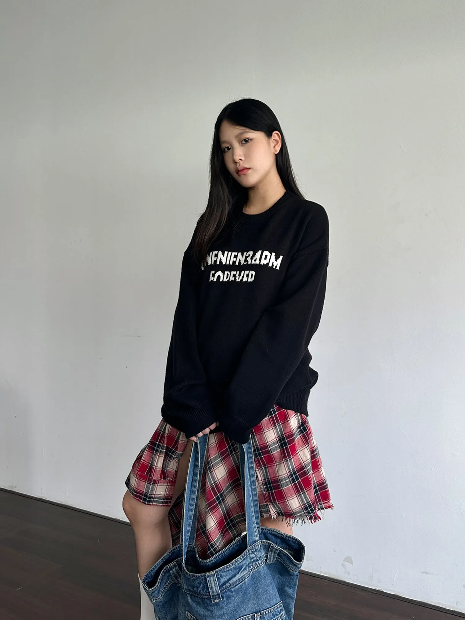 QS953A loose knit top