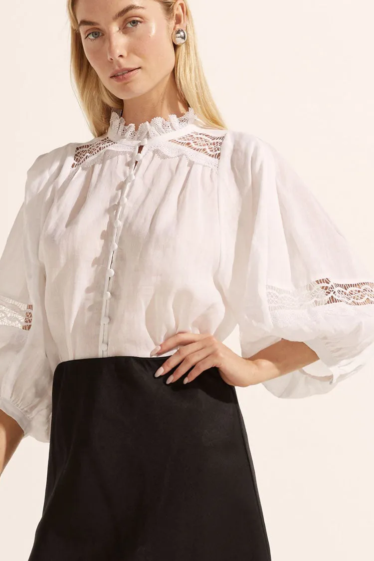 Quell Top in Porcelain