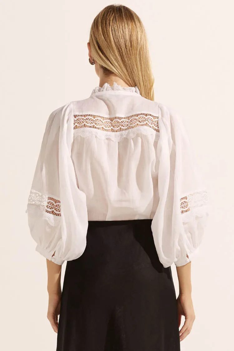 Quell Top in Porcelain