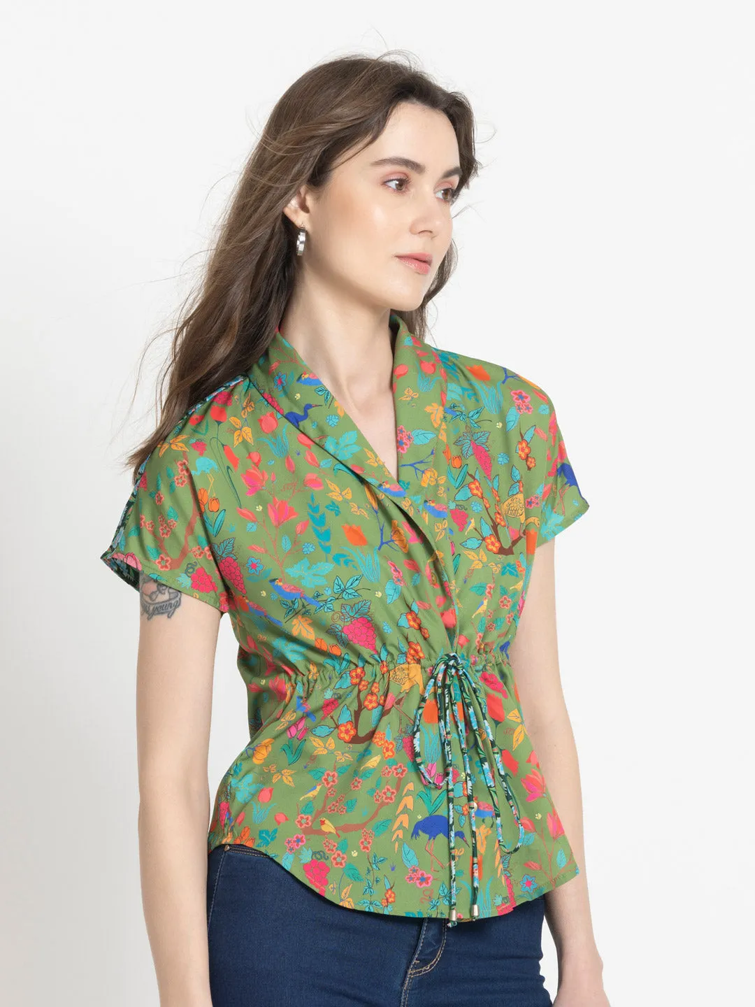 Ramie Cinched Top