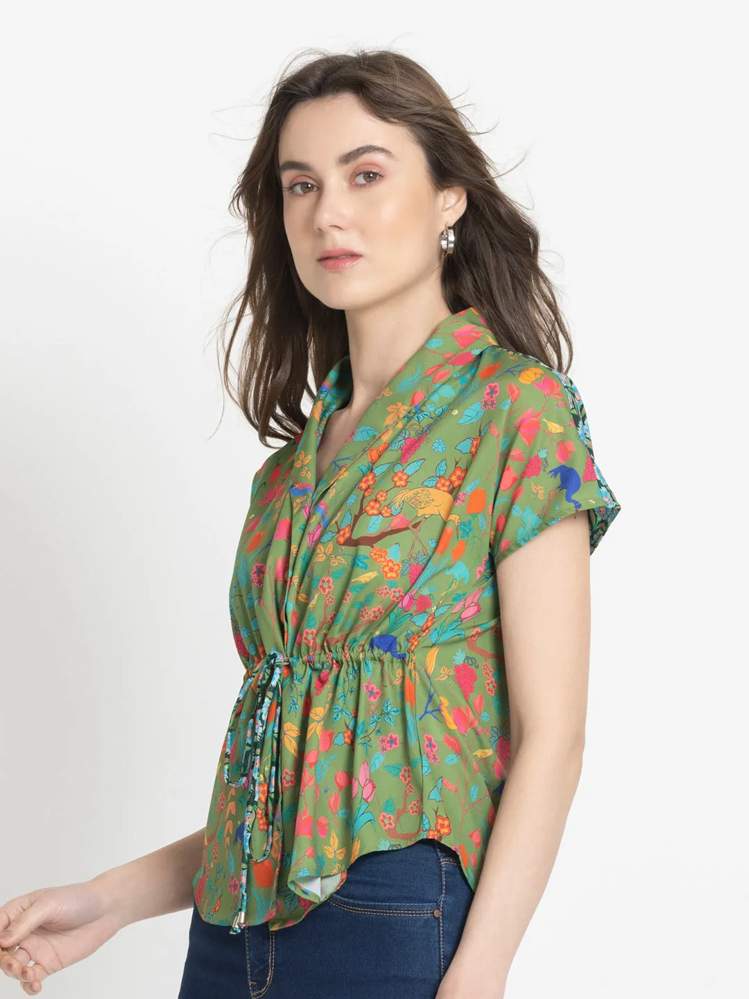 Ramie Cinched Top