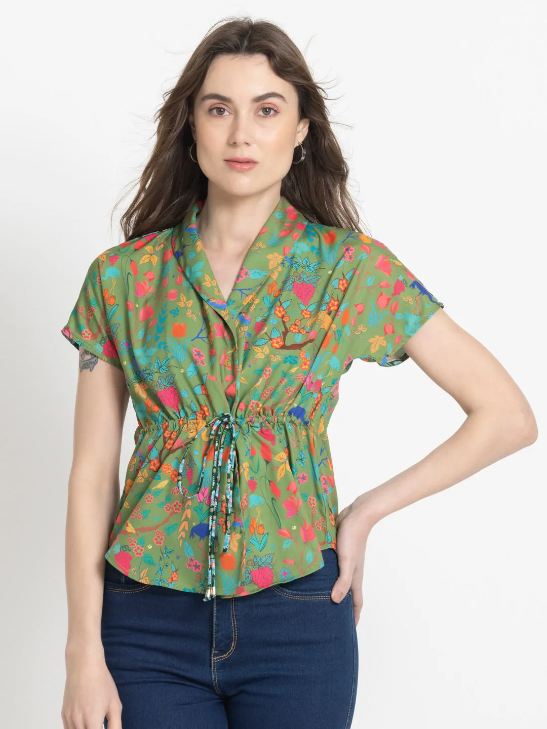 Ramie Cinched Top
